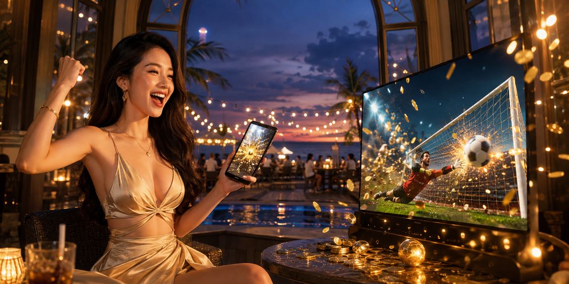 Không gian giải trí casino tại Phú Quốc với ánh đèn lung linh buổi tối